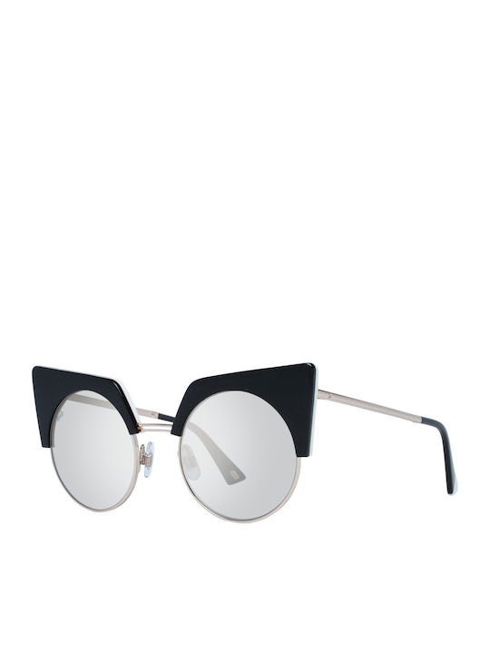 Web Women's Sunglasses with Black Frame and Gray Lens WE0229 05C