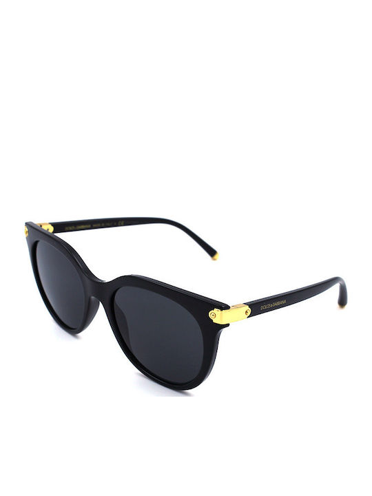 Dolce & Gabbana Γυναικεία Γυαλιά Ηλίου με Μαύρο Κοκκάλινο Σκελετό και Γκρι Φακό DG6117 501/87