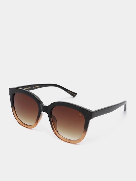 A.Kjaerbede Billy Women's Sunglasses with Multicolour Plastic Frame and Brown Gradient Lens KL2106-5