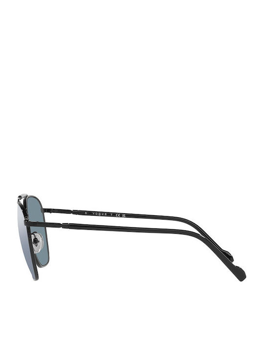 Vogue Men's Sunglasses with Black Metal Frame and Blue Lens VO4256S 352/4Y