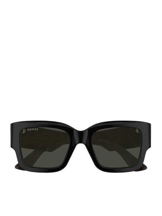 Gucci Women's Sunglasses with Black Plastic Frame and Gray Lens GG1663S 001