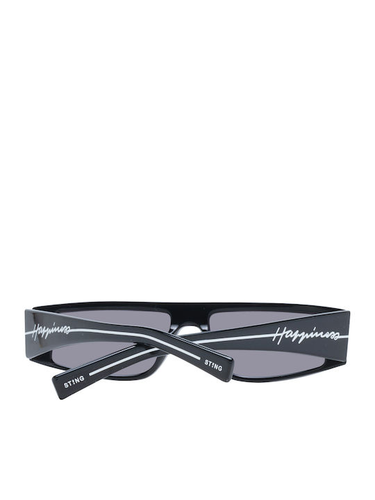 Sting Women's Sunglasses with Black Plastic Frame and Black Lens SST366 0700