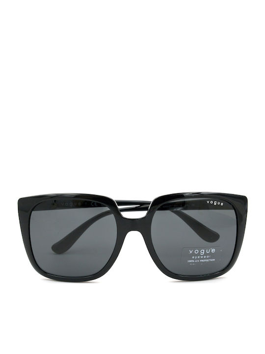 Vogue Women Sunglasses with Black Horn-Rimmed Frame and Grey Gradient Lens VO5411S W44/87