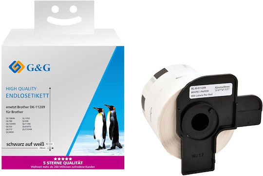 G&G Autocolante Autoadezive pe Rolă 29x62mm 1buc