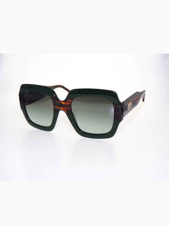 Rebecca Blu Women's Sunglasses with Green Plastic Frame and Green Gradient Lens RB8813 RK04