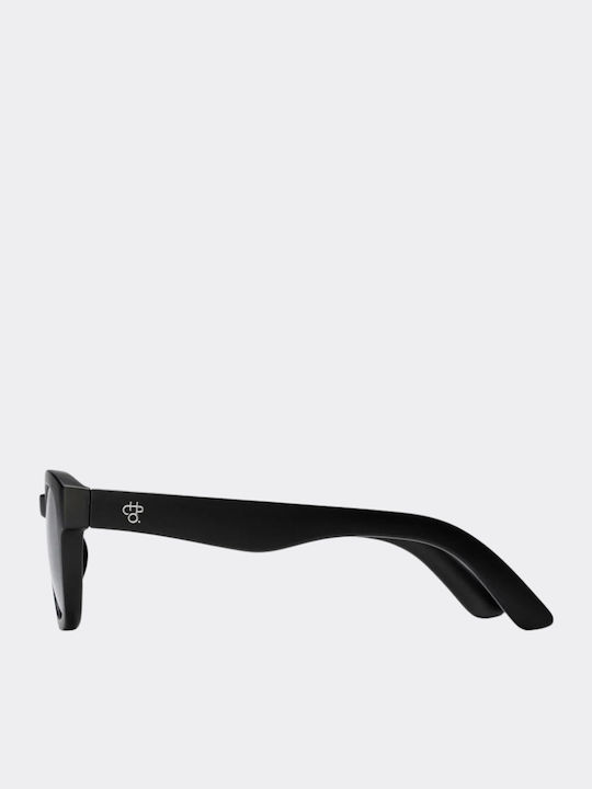 Chpo Vik Unisex Sunglasses with Black Plastic Frame and Black Lens 16132KK