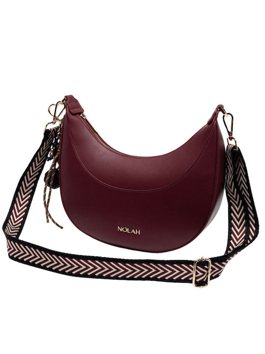 Fabela Damentasche Schultertasche Burgundisch
