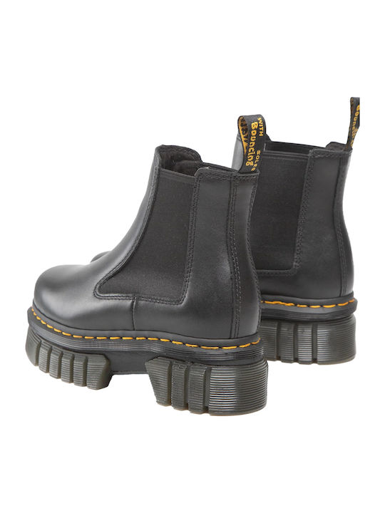 Audrick Leather Women's Chelsea Boots with Medium Heel Black