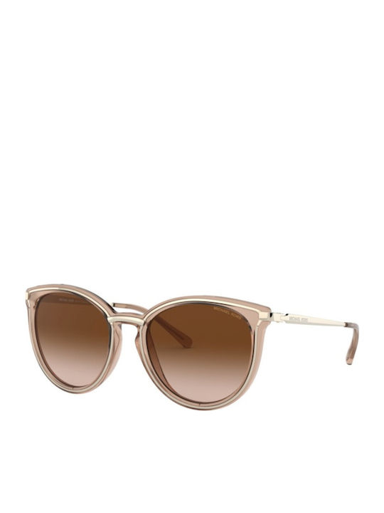 Michael Kors Brisbane Feminini Ochelari de soare cu Auriu Cadru și Maro Degrade Polarized Lentilă