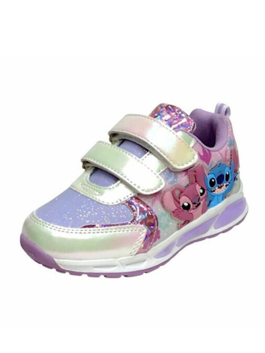 Αθλητικό Παιδικά Sneakers με Φωτάκια Μωβ