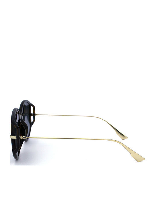 Dior Women's Sunglasses with Brown Frame and Gray Gradient Lens