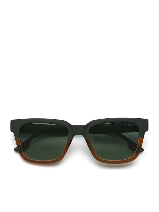 Komono Bobby Unisex Γυαλιά Ηλίου με Πράσινο Κοκκάλινο Σκελετό και Πράσινο Φακό KOM-S9018