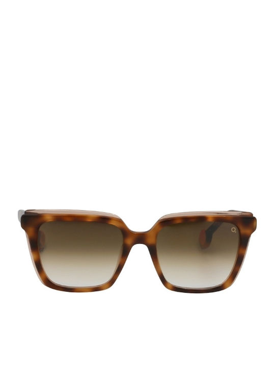 Etnia Barcelona Yanay Women's Sunglasses with Brown Tartaruga Plastic Frame and Brown Gradient Lens YANAY53S-HVOG-53