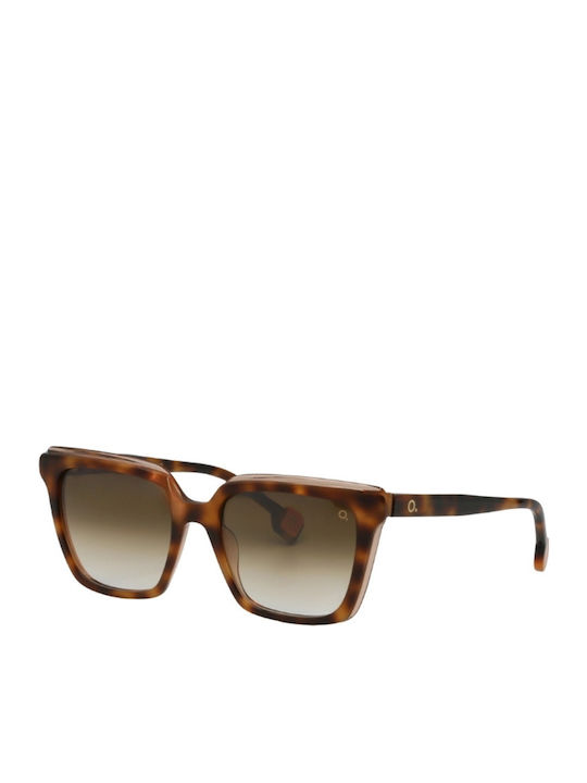 Etnia Barcelona Yanay Women's Sunglasses with Brown Tartaruga Plastic Frame and Brown Gradient Lens YANAY53S-HVOG-53