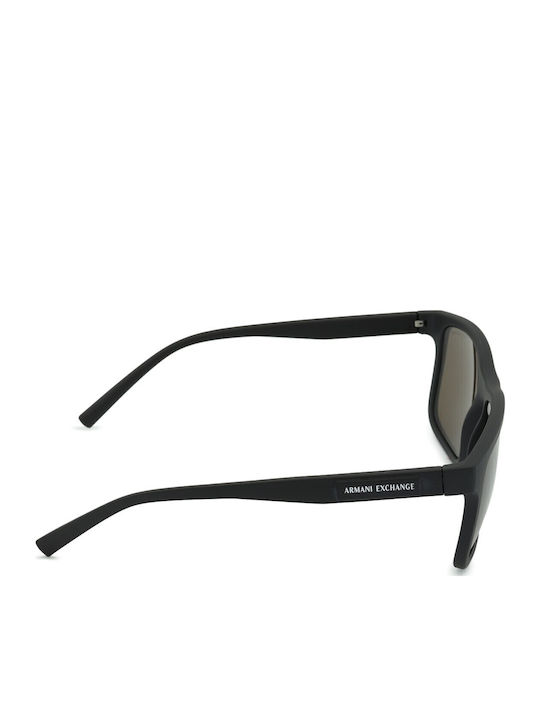 Armani Exchange Unisex Γυαλιά Ηλίου με Μαύρο Κοκκάλινο Σκελετό και Γκρι Φακό AX4145S 807873