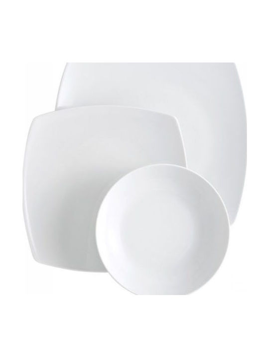 Emfasi White Porcelain Dinnerware Set 40pcs