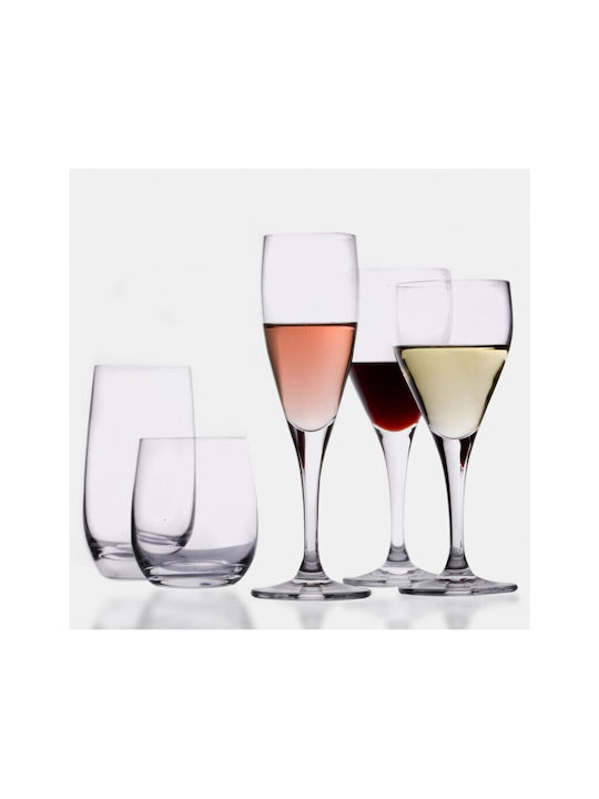 Rona Set of Glasses for White and Red Wine made of Crystal Stemmed 360ml 6pcs