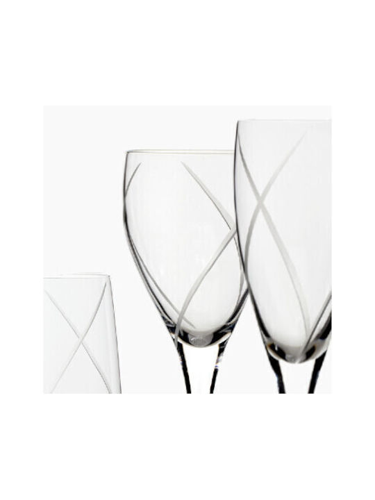 Rona Set of Glasses Champagne made of Crystal Stemmed 230ml 6pcs