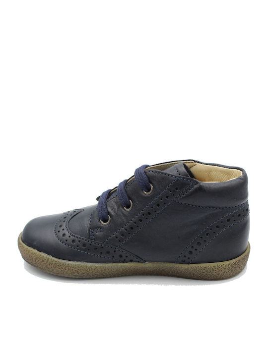 Kids Boots with Laces Blue