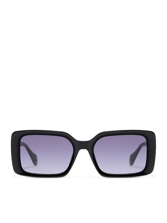 Gigi Barcelona Women's Sunglasses with Black Plastic Frame and Gray Gradient Lens 6943/1