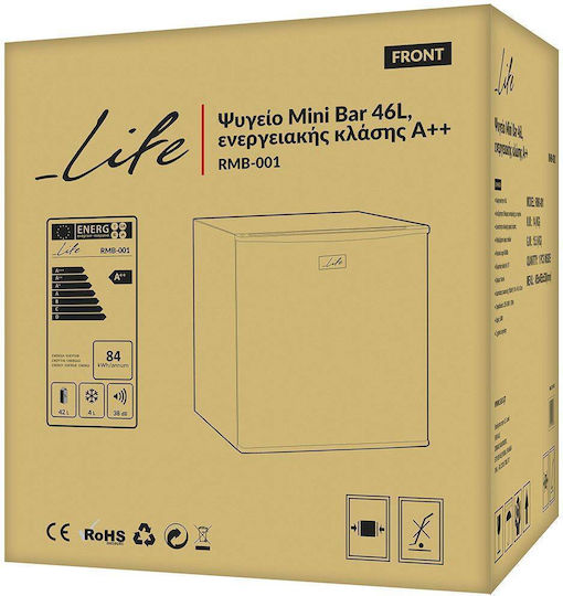 Life Mini Bar 45lt Υ51xΠ45xΒ45εκ. Λευκό Suite