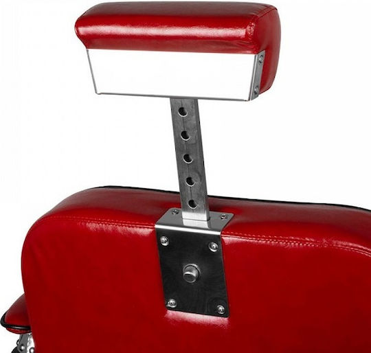 Gabbiano Barber Chair with Adjustable Height Red