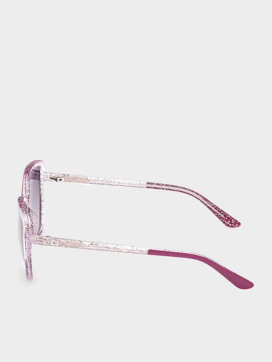 Guess Ochelari De Soare Pentru Femei Cu Ramă Violet Din Plastic Și Lentile Gri GU7882 81B