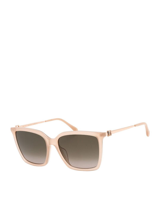 Jimmy Choo Women's Sunglasses with Pink Frame and Brown Gradient Lens