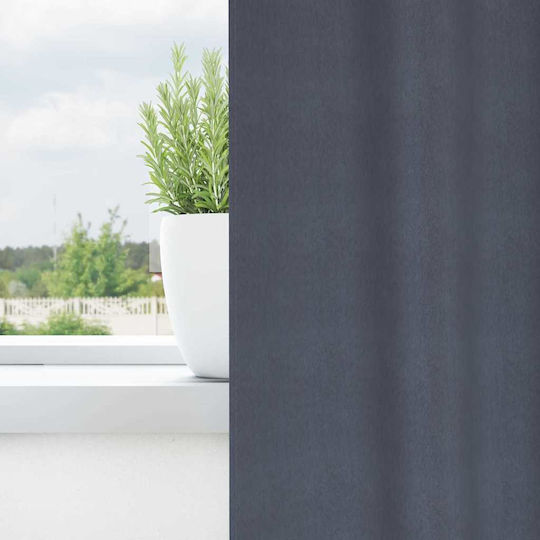 vidaXL Set of Window Blackout Curtains with Gray Pencil Pleat 140x225cm