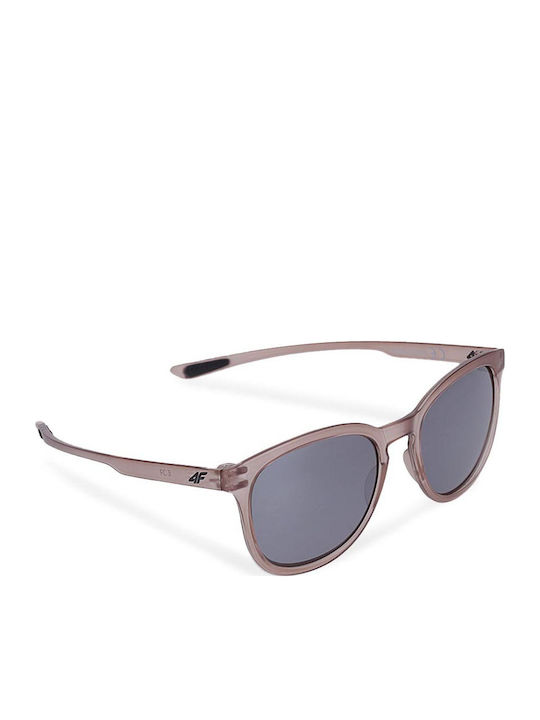 4F Unisex Sonnenbrille mit Rosa Kunststoff Gestell und Gray Linse 4FSS23ASUNU022-56S