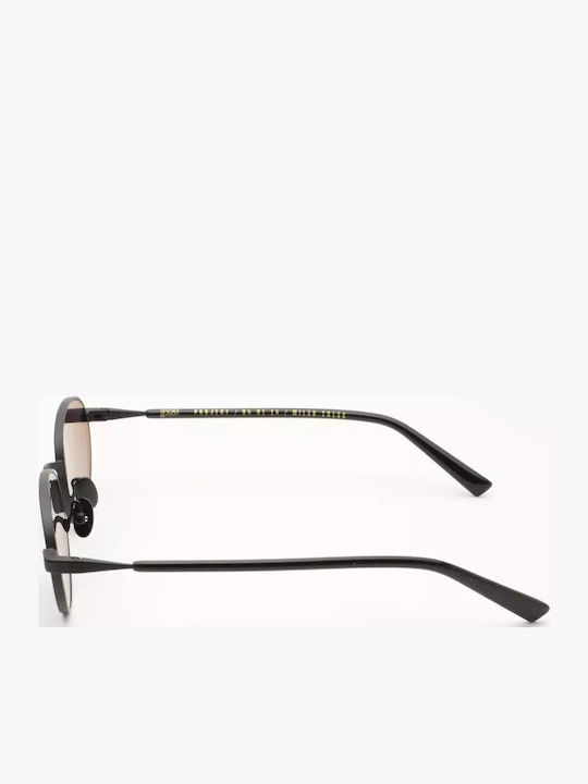 Gast Unisex Sunglasses with Black Metal Frame and Black Gradient Lens JD01