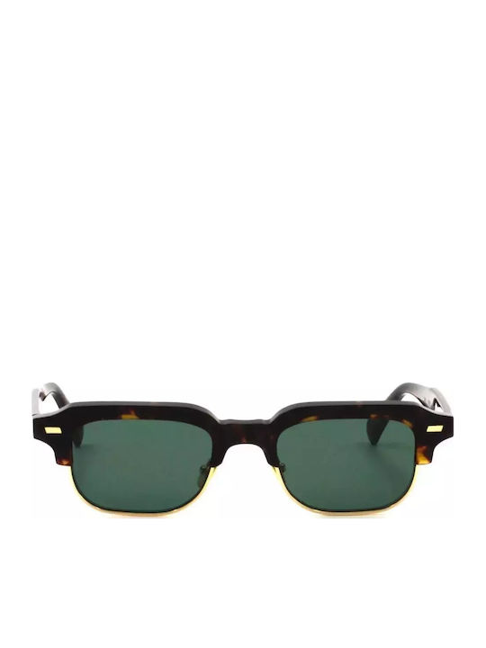 Gast Ray Unisex Γυαλιά Ηλίου με Καφέ Ταρταρούγα Σκελετό και Πράσινο Φακό