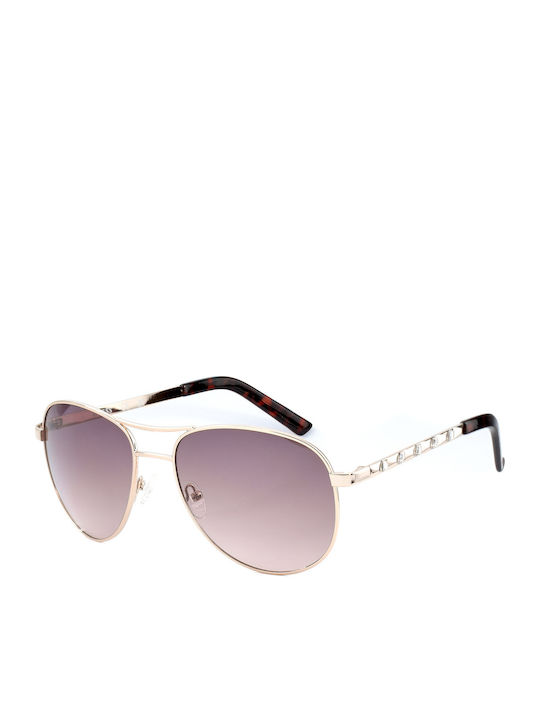 Guess Ochelari De Soare Pentru Bărbați Cu Ramă Metalică Gri Și Lentile Maro Degrade GF0408/32F