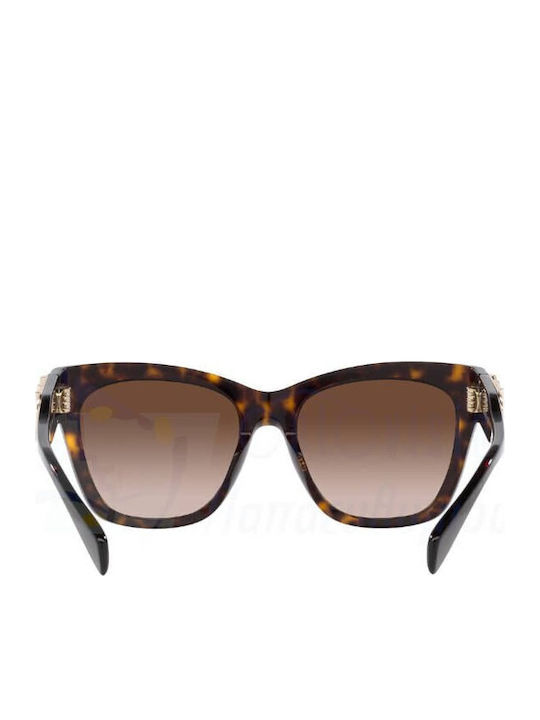 Michael Kors Empire Square Women's Sunglasses with Brown Tartaruga Plastic Frame and Brown Gradient Lens MK2182U 300613