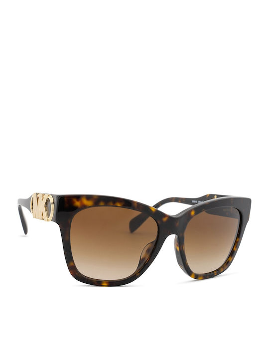 Michael Kors Empire Square Women's Sunglasses with Brown Tartaruga Plastic Frame and Brown Gradient Lens MK2182U 300613