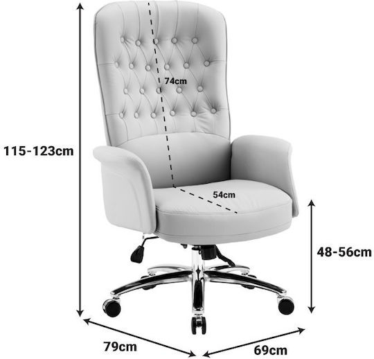Pakketo Kaline Executive Chair with Recline Beige Shade