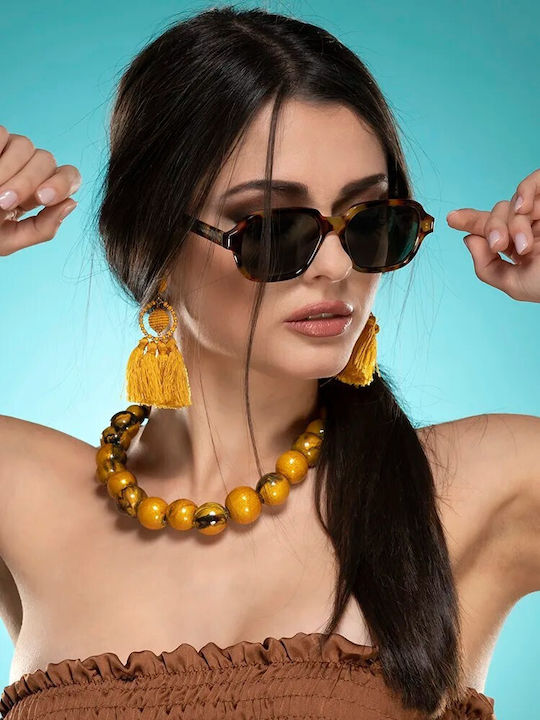 Twig Acosta Damen Sonnenbrille mit Schwarz Kunststoff Gestell und Schwarz Linse ACO01