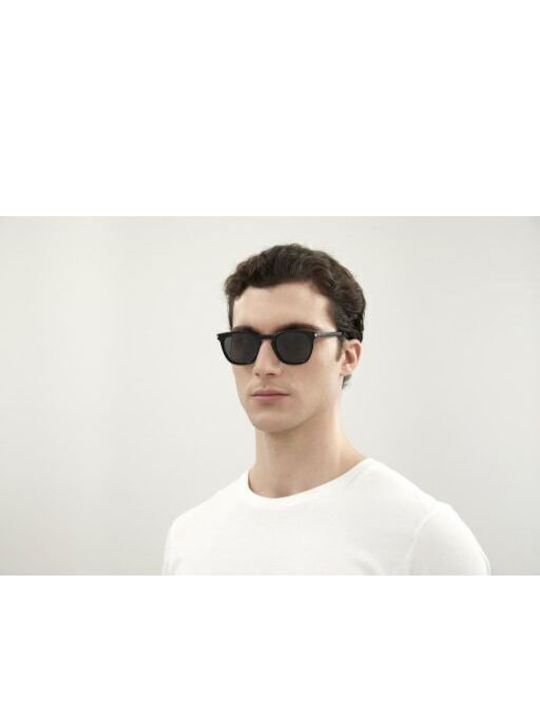 Ysl Unisex Sunglasses with Black Plastic Frame and Black Lens SL28 002