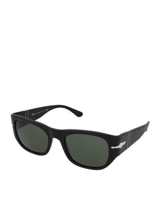 Persol Унисекс Слънчеви Очила С Черна Пластмасова Рамка И Зелени Стъкла PO3308S 95/31