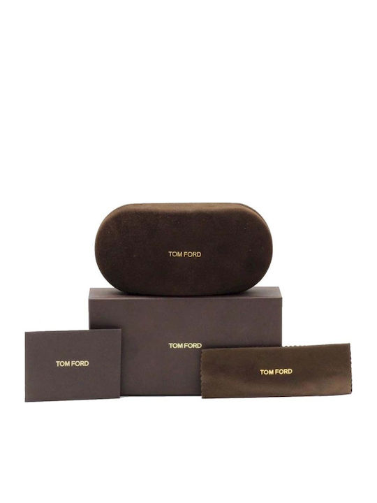 Tom Ford Buckley 02 Ochelari De Soare Pentru Bărbați Cu Ramă Neagră Din Plastic Și Lentile Maro Degrade FT0906 01H