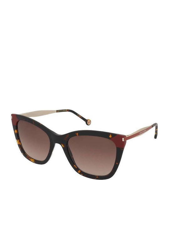 Carolina Herrera Women's Sunglasses with Brown Tartaruga Frame and Brown Gradient Lens HER 0307/S 086/HA