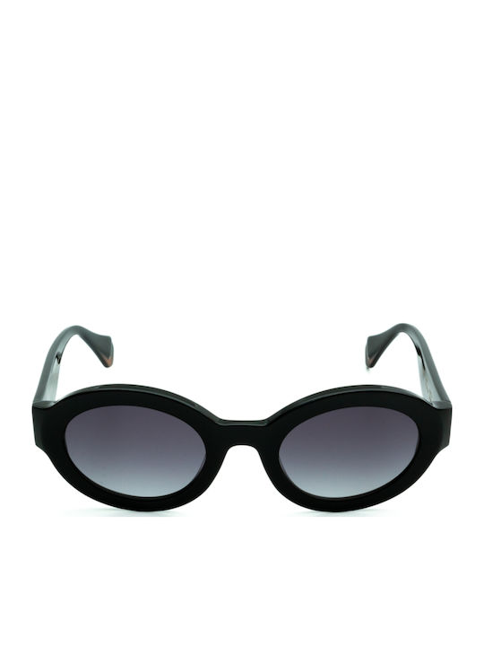 Gigi Barcelona Women's Sunglasses with Black Plastic Frame and Gray Gradient Lens 6867/1