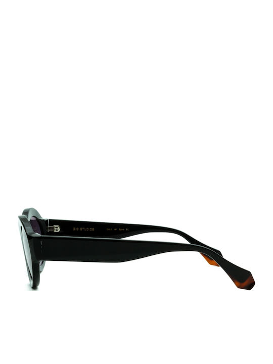 Gigi Barcelona Women's Sunglasses with Black Plastic Frame and Gray Gradient Lens 6867/1