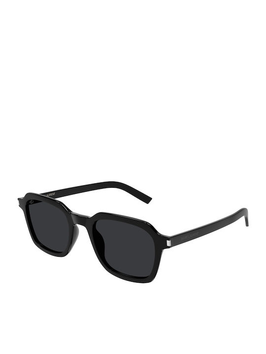 Ysl Unisex Sunglasses with Black Plastic Frame and Black Lens SL 715 001