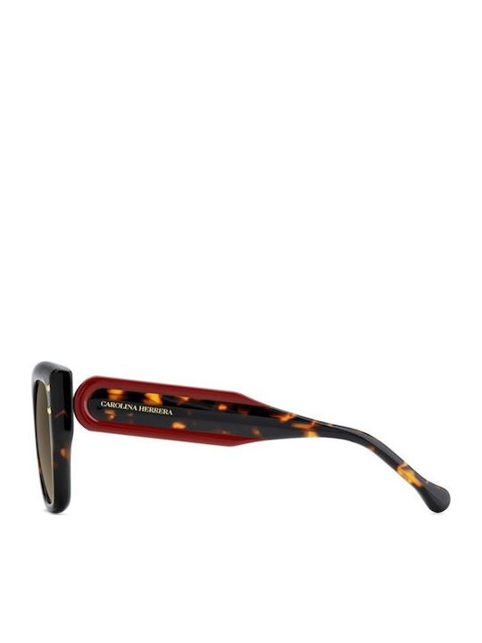 Carolina Herrera Women's Sunglasses with Brown Tartaruga Plastic Frame and Brown Gradient Lens HER 0312/S 086/HA