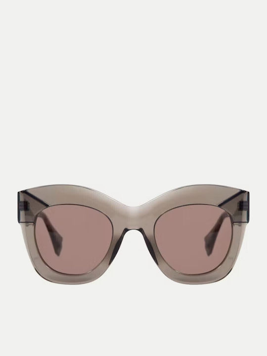 Gigi Barcelona Fiona Women's Sunglasses with Brown Plastic Frame and Brown Lens 6705/7