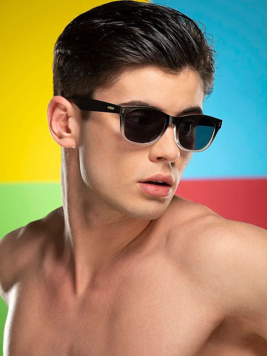 Smooder Unisex Sonnenbrille mit Braun Schildkröte Kunststoff Gestell und Braun Verlaufsfarbe Linse