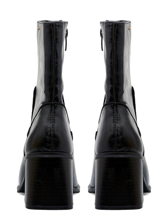 Ghete dama de piele Negru