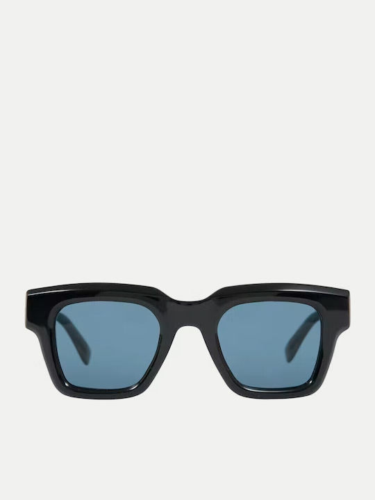 Gigi Barcelona Kant Unisex Sunglasses with Black Plastic Frame and Blue Polarized Lens 6745/1
