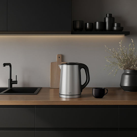 Life Galena Βραστήρας 800ml 1360W Ασημί